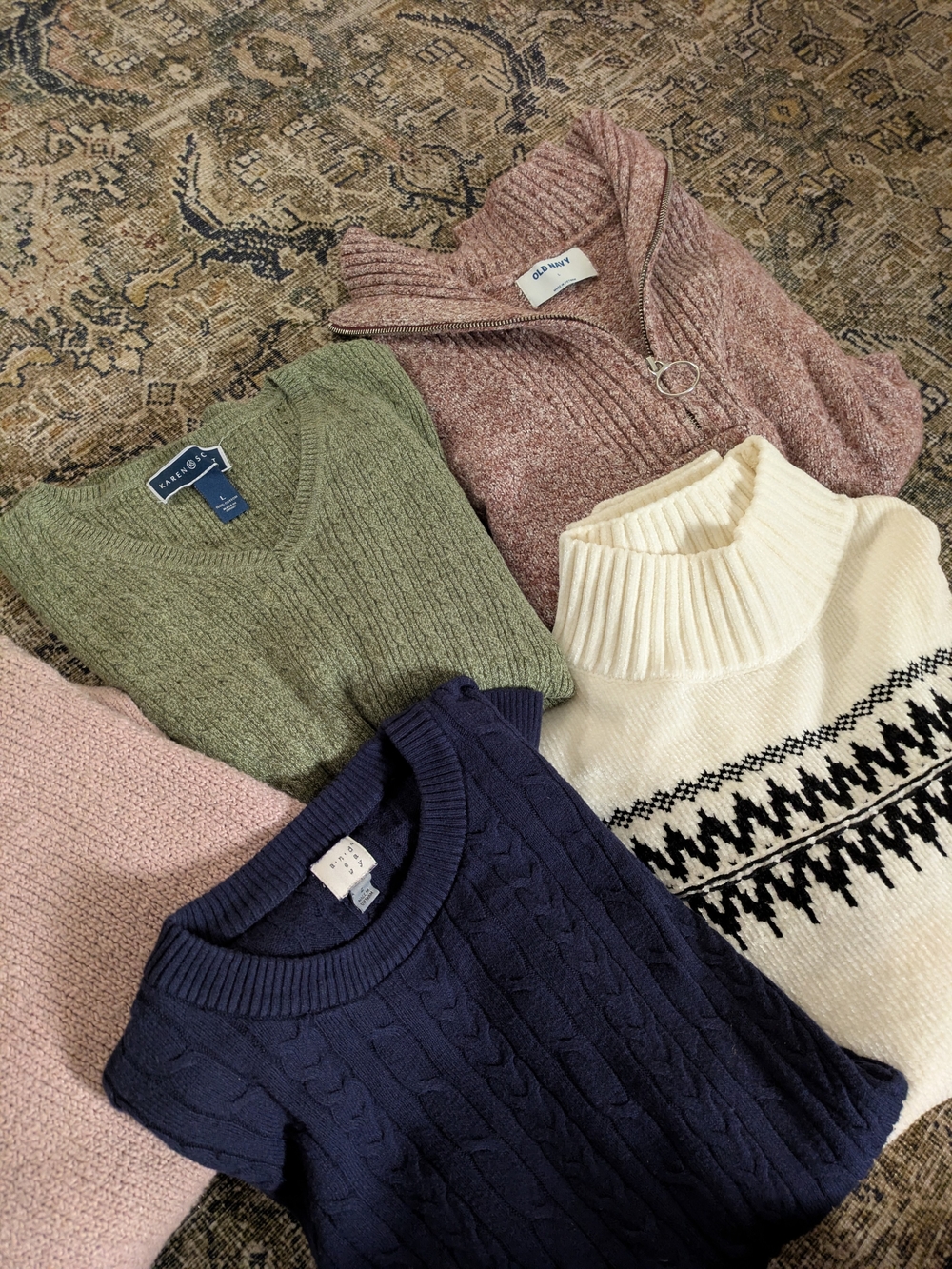 Cozy Sweater Bundle of 5-
Size Large- Old Navy,
A New Day, Karen S, Christian S